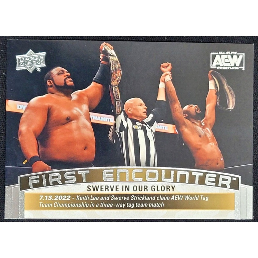 2021 UPPER DECK AEW SWERVE IN OUR GLORY FIRST ENCOUNTER ACHIEVEMENT KEITH LEE
